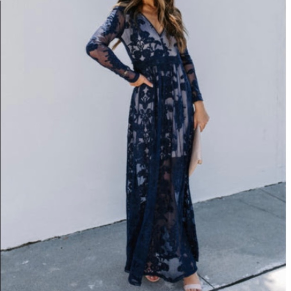 Vici Dolls Navy lace dress
